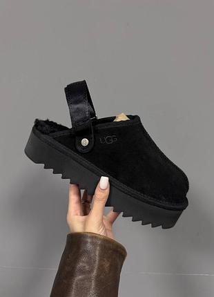 Жіночі тапки на платформі уггі ugg lanah clog platform