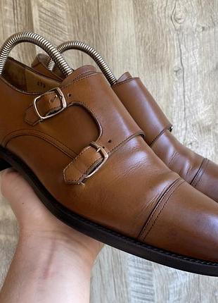 Чоловічі шкіряні монки туфлі loding