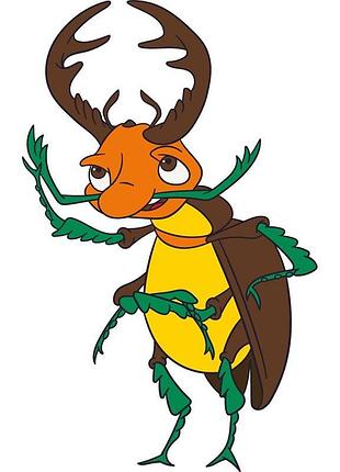 Дитяча картина-розмальовка artcraft жук-олень 25*30 см 15055-ac