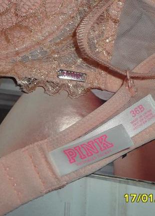 Бюстгальтер від victorias secret з колекції pink date push-up bra, оригінал5 фото