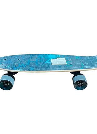 Лонгборд 22" mix 2 кольори, колеса pu lb21002_blue