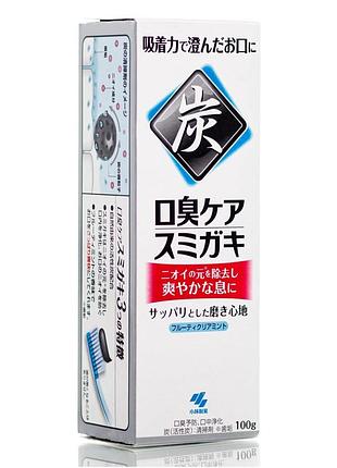 Зубна паста з деревним вугіллям kobayashi sumigaki kobayash (100 г)  японія
