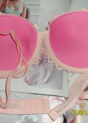 Бюстгальтер від victorias secret з колекції pink date push-up bra, оригінал9 фото