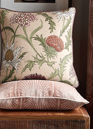 Iliv интерьерная ткань для штор и мебели acanthium carmine