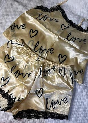 Пижама атласная