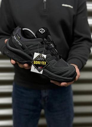 Новинка мужская термо кроссовки salomon xa pro street gore-tex dark grey