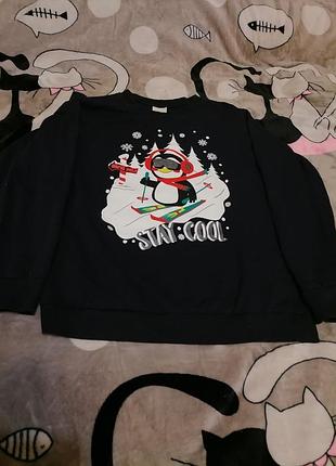 Подростковый свитер на новогоднюю тематику