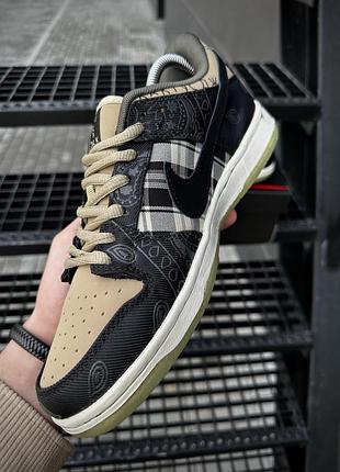 Кросівки жіночі nike sb dunk low x travis scott cactus jack