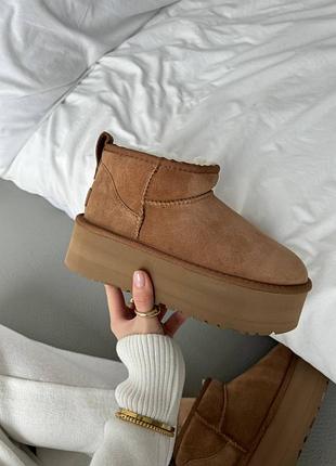 👟 уггі ugg ultra mini platform ginger / наложка bs👟