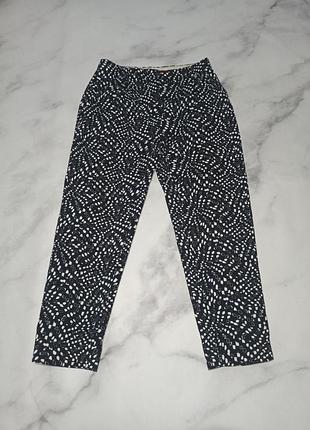 Женские брюки max mara идеал m-l черно-белые