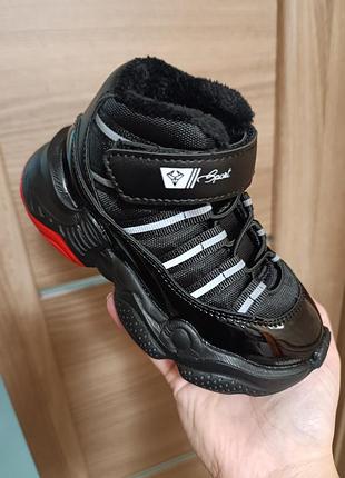 Деми демисезон осень весна утепленные флис осенние кроссовки хайтопы