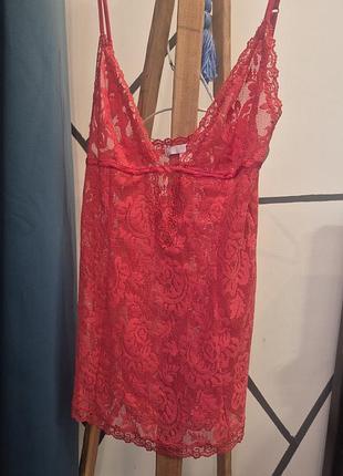 Женская кружевная рубашка victoria’s secret