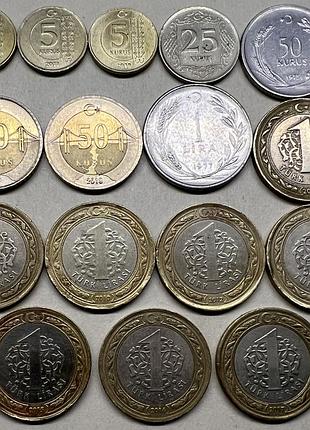 Турция. набор монет.