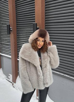 Шуба штучна , эко шуба