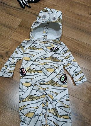 Карнавальний костюм на хелловін мумія з павуками