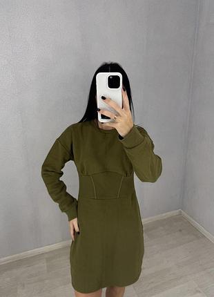 Сукня з корсетною вставкою фліс