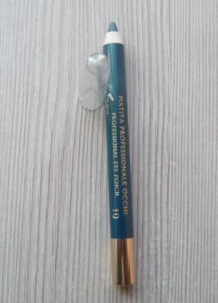 Олівець для очей collistar professional eye pencil 10 verde metallo тестер4 фото