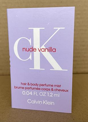 Calvin klein hair & body perfume mist nude vanilia 1,2ml