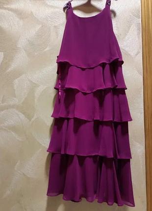 Нарядное платье/платье, бордовое, шифон, из америкы.выпускное или торжественное