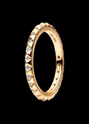 Серебряное кольцо "пирамиды" pandora me