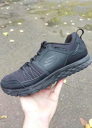 28 см треккинговые кроссовки трейловые skechers escape plan 51591 bbk