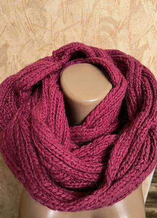 Шарф-хомут , крупной вязки