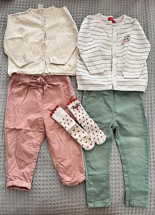 Штаны 18-24 мес 86/92 р кофта комплект h&m marks spencer