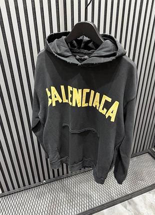 Худі жіноче / чоловіче чорне сіре графітове з капюшоном оверсайз осіннє весняне літнє