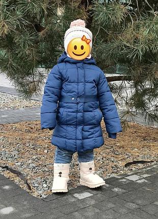 Куртка-пальто зимнее cool club для девочки 98 размера 2-3 года.