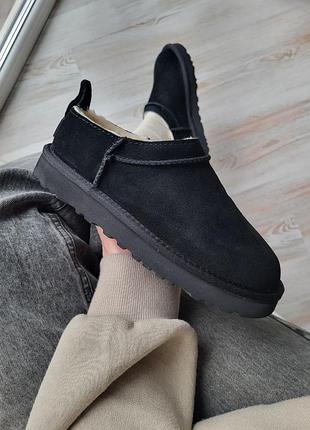 Ugg classic micro boot black  уггі жіночі