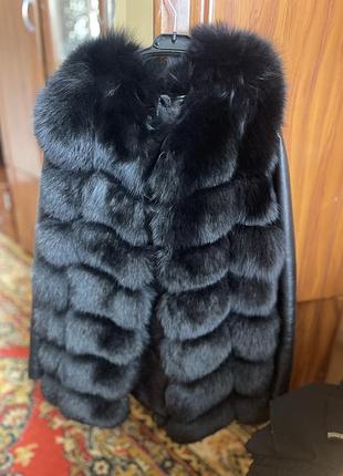 Жилетка з натурального хутра песець