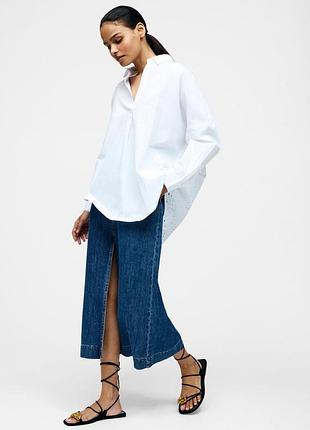 Бавовняна сорочка v вирізом