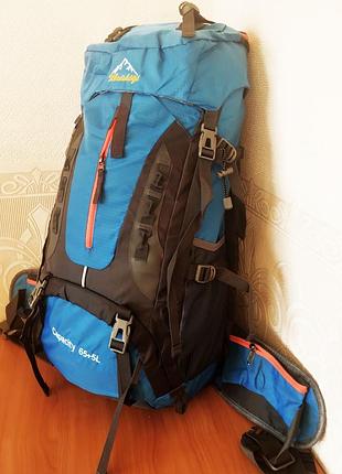 Туристический треккинговый походный рюкзак capacity 65+5l 70 литров