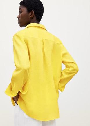 Рубашка лен massimo dutti 2