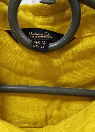 Сорочка льон massimo dutti 5