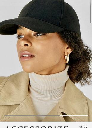 Бейсболка флісова чорна accessorize