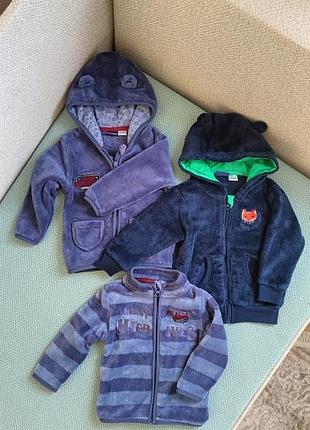 Флиски lupilu для малышей, лот из 3-х штук, на рост 74/80, состояние очень хорошее.