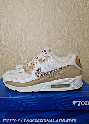 Кроссовки nike air max 90 white/brown