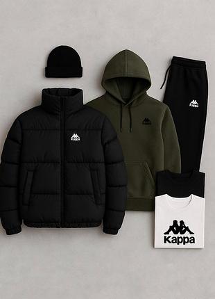 Повседневный мужской зимний комплект 5в1 kappa premium elite winter ❄️
