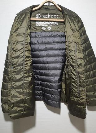 Пуховая куртка - пиджак adhoc made in italy, xl микропуховик пух 90%