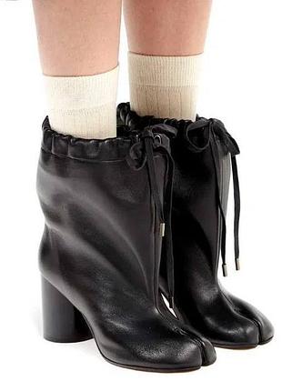 Сапожки чорні шкіра чоботи