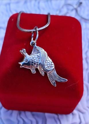 Нова срібна підвіска " морська цариця"