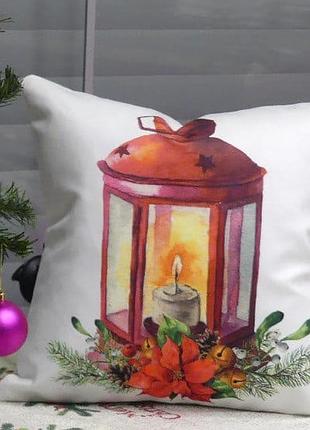 Новорічні наволочки 45х45см. dijital принт. туреччина..