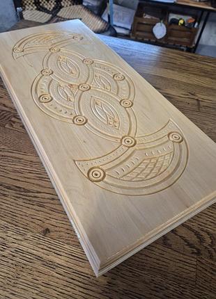 Светлые нарды из дерева 45 см