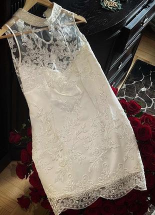 Міні міді вечірня сукня вантажна з мереживом з стразами з блискітками оригінал dolce gabbana