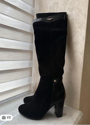 Жіночі шкіряні чобітки