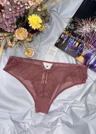 Трусики слипы xl сетка кружево от hunkemoller tilly mesa rose