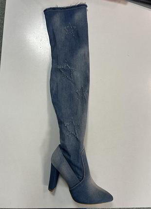 Ботфорти джинс