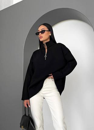 Теплый свитер оверсайз шерсть 4