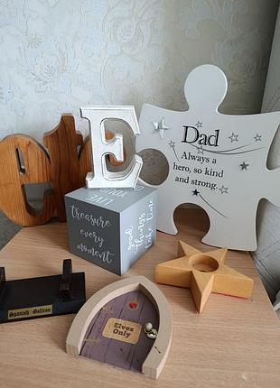 Лот дерев'яного декору